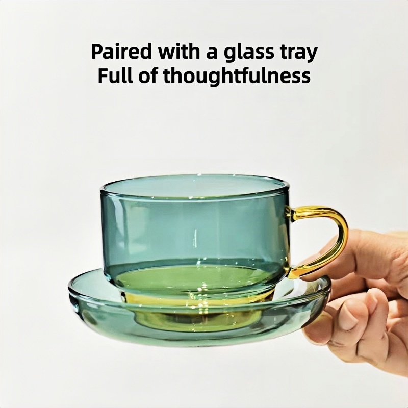 colored glass cups