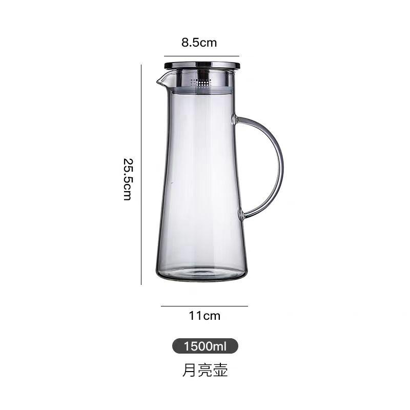 glass pitcher with lid