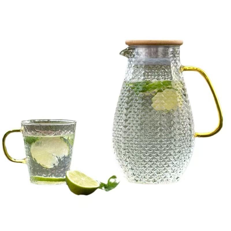 Karafe air kaca borong dengan penutup