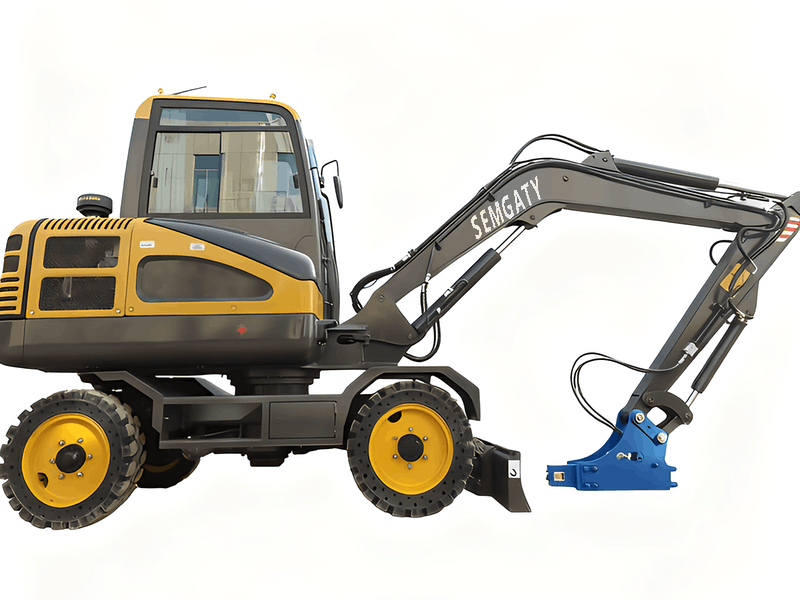 5T Mobile 4-Wheel Excavator