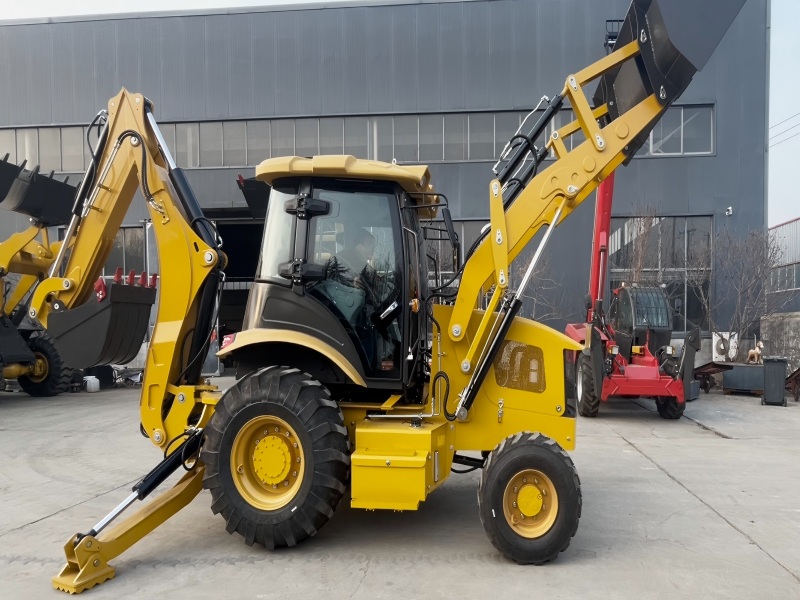 388A Backhoe with Front Loader Undergoes Factory Testing to Ensure Superior Quality and Customer Satisfaction