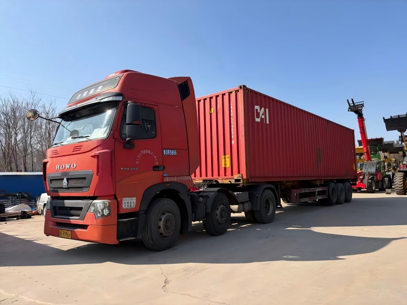 Overseas Client Visits Factory for Inspection as Backhoe Loader Shipment Gets Ready