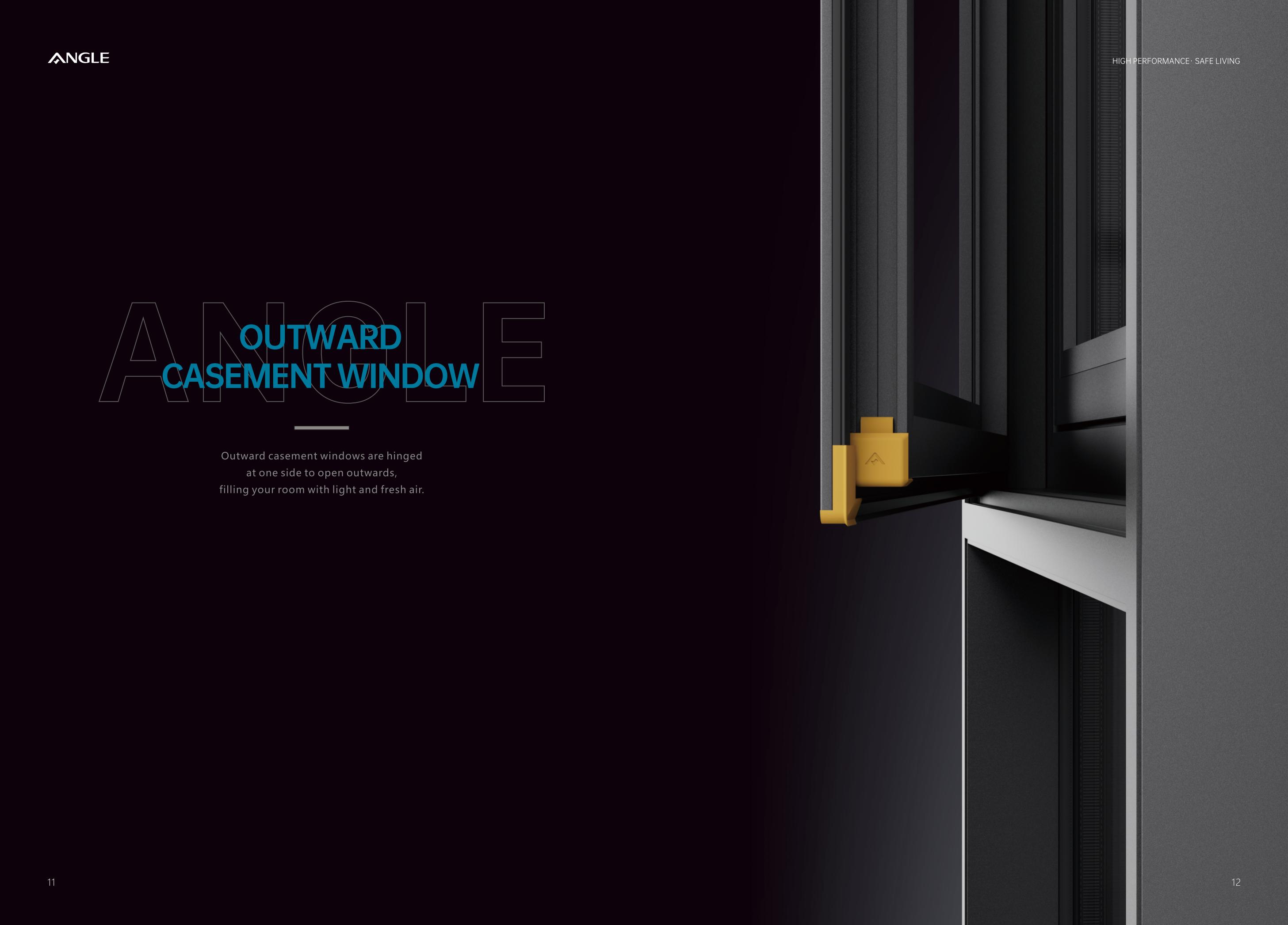 open outward window