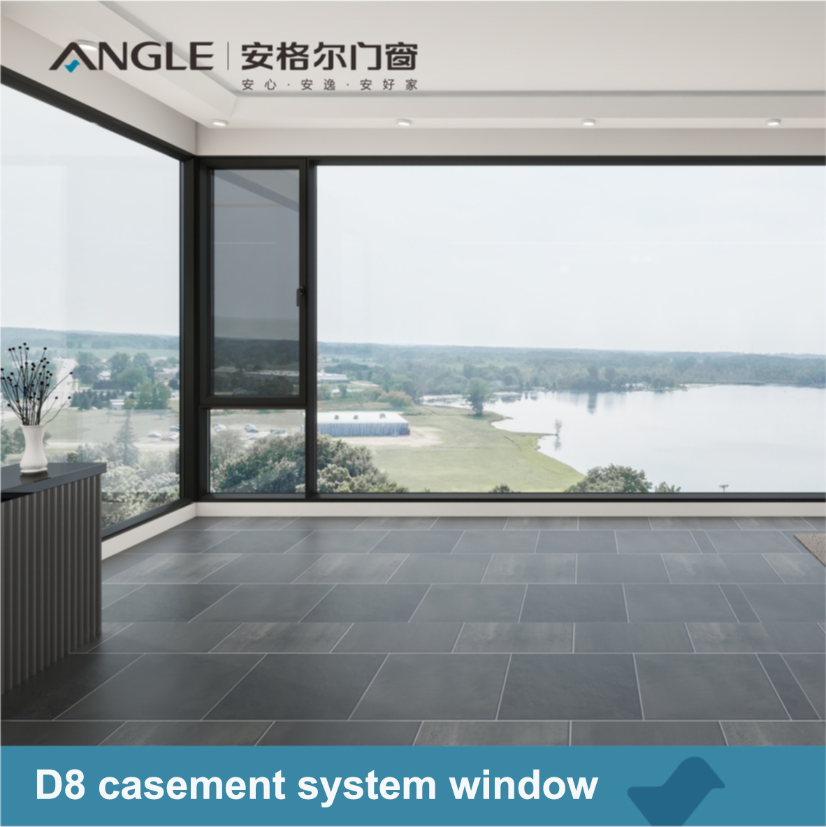 Supply High Performance Aluminum Window Open Outwards Wholesale Factory Foshan Angle Doors And