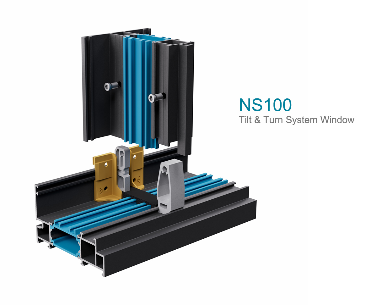 Casement Window with Built-in Blinds