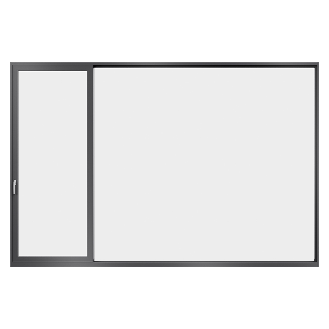 Slide And Press Window