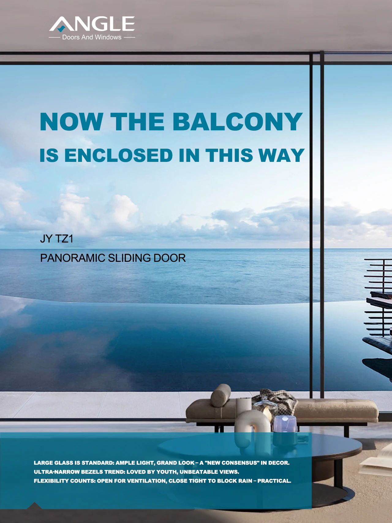 Lancering af JY TZ1 aluminiums panoramaskydedør – en redefinering af luksusliv