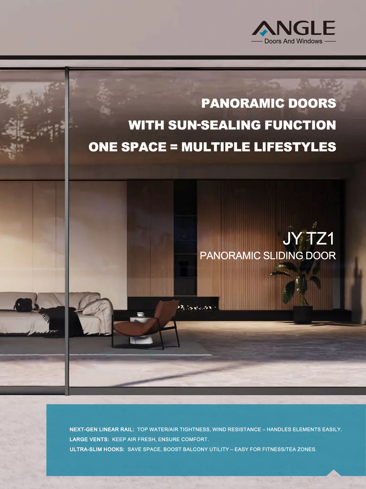 Aluminum Panoramic Sliding Door