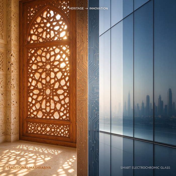 Da Mashrabiya a Smart Dimming Glass