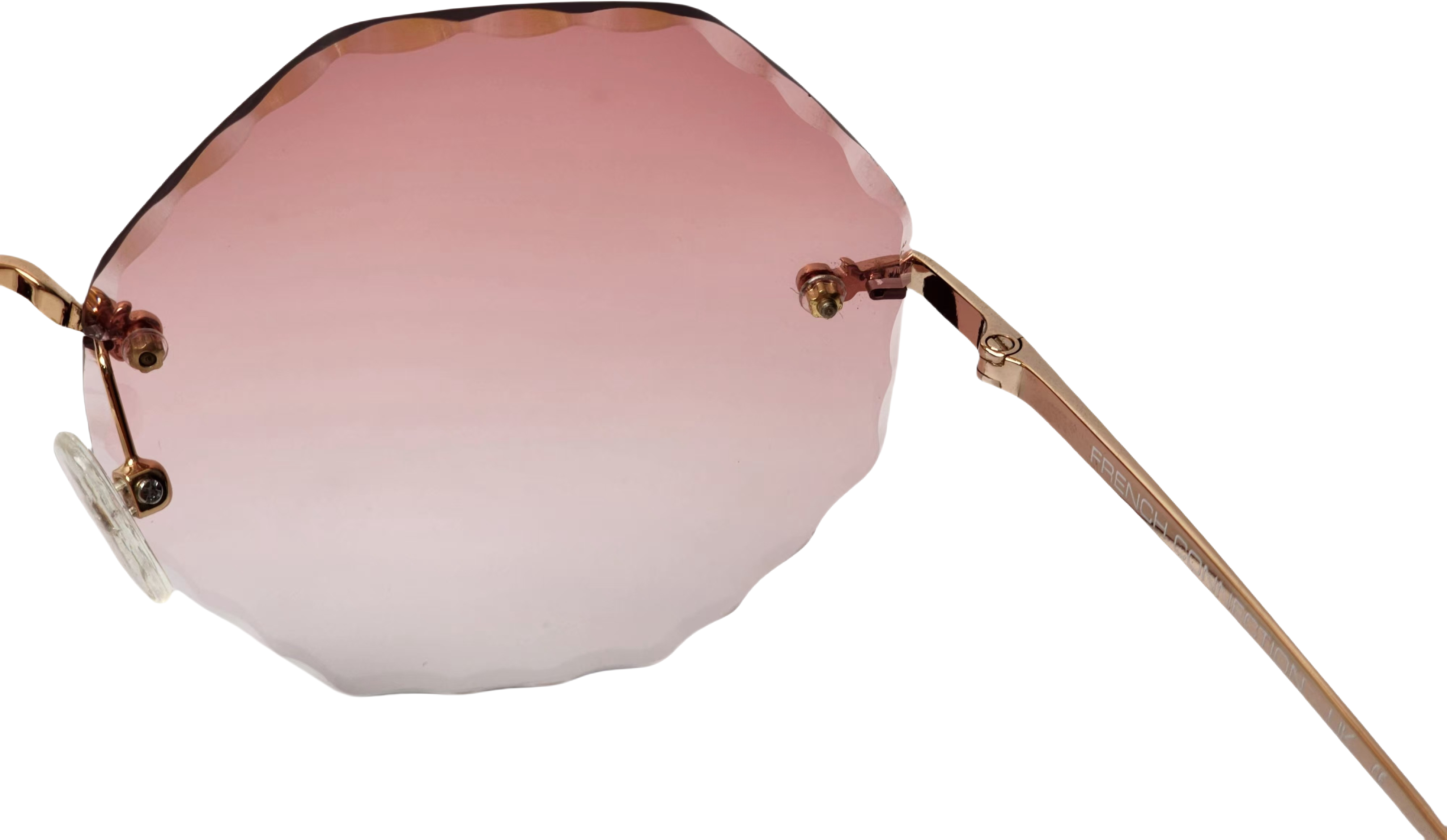rimless sunglasses