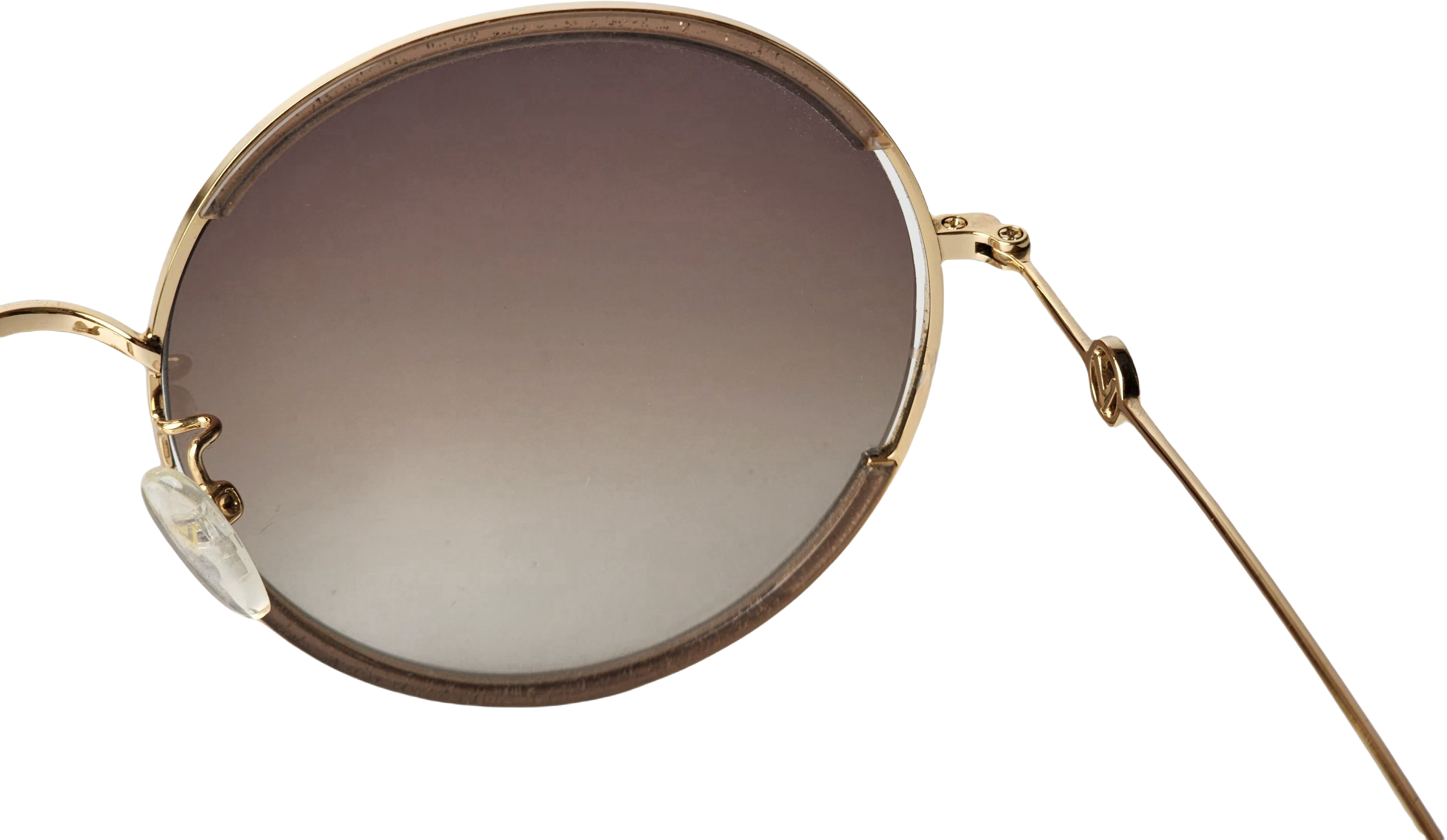 Trendy Over Size merkede morsomme runde solbriller