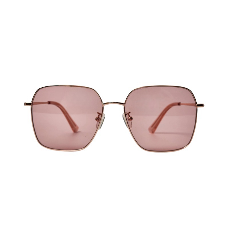 Square Pink Lens Clout Menn Briller