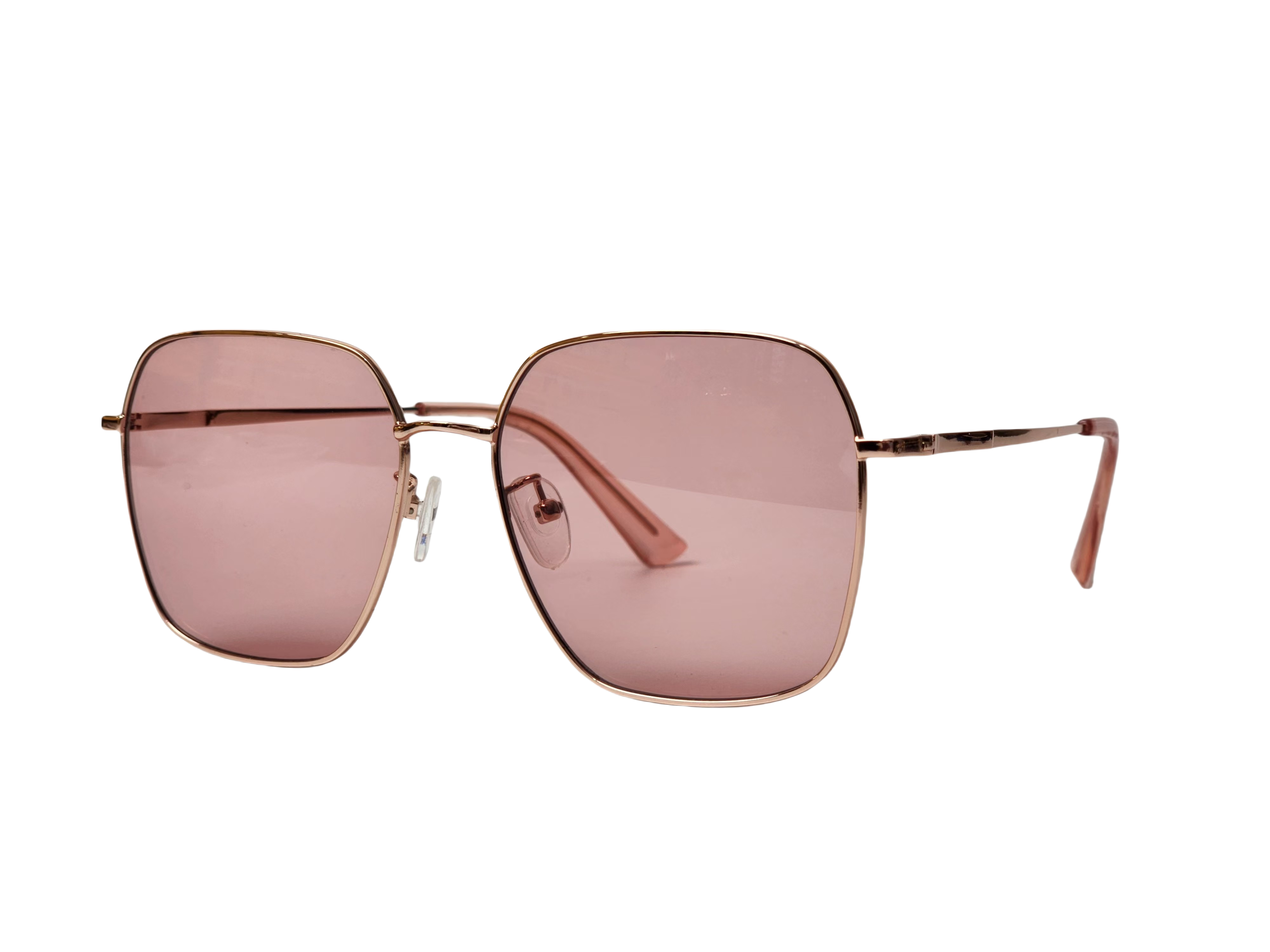Square Pink Lens Clout Menn Briller