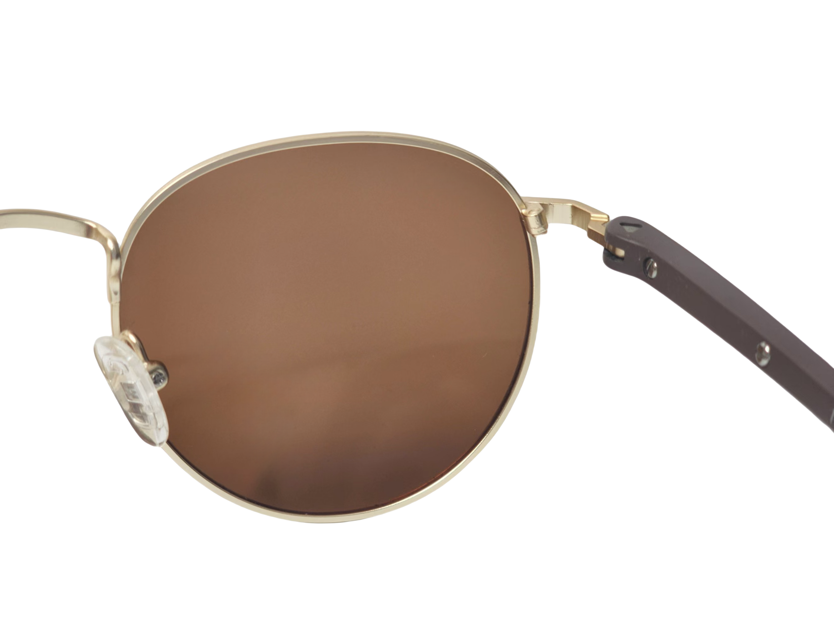 brown glasses