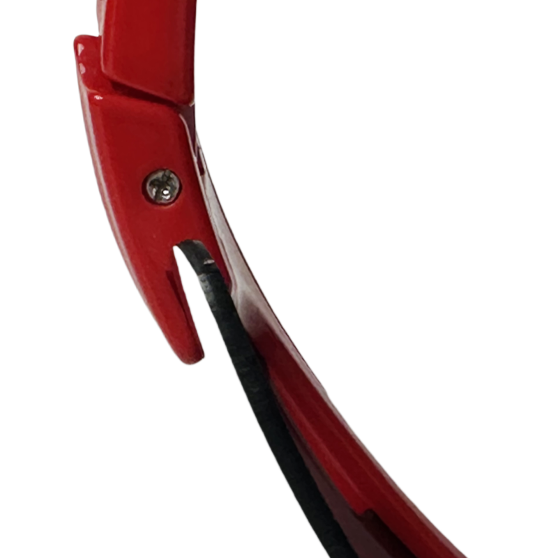 Red cycling sunglasses