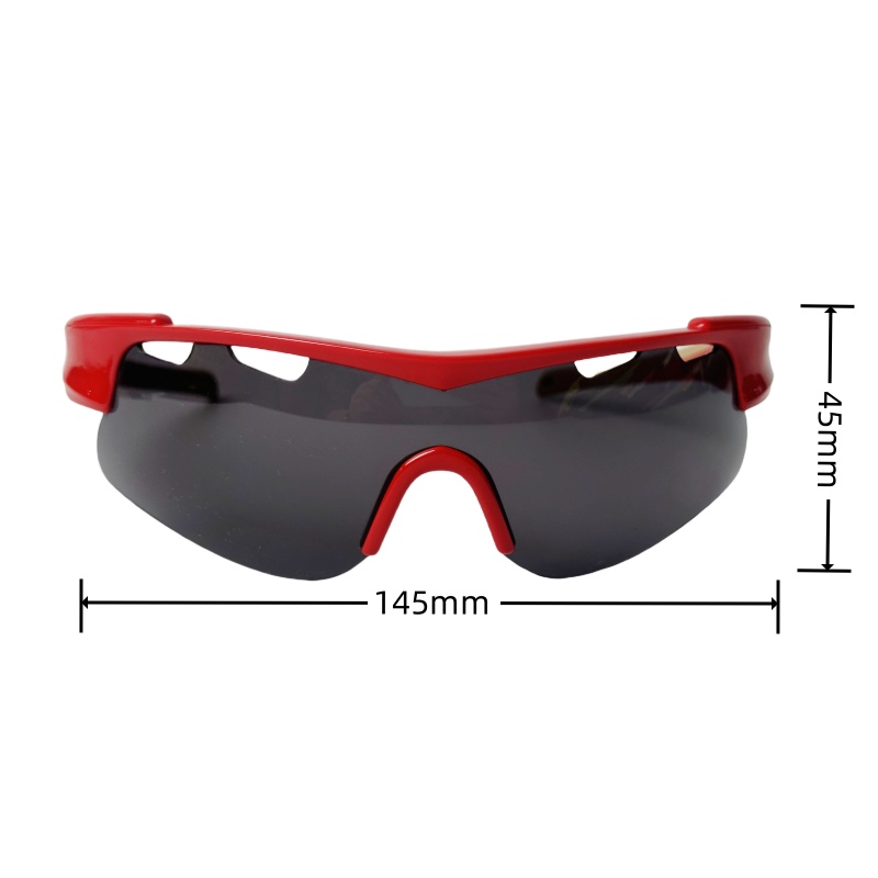 Red cycling sunglasses