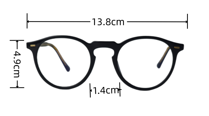 black eyeglass frames
