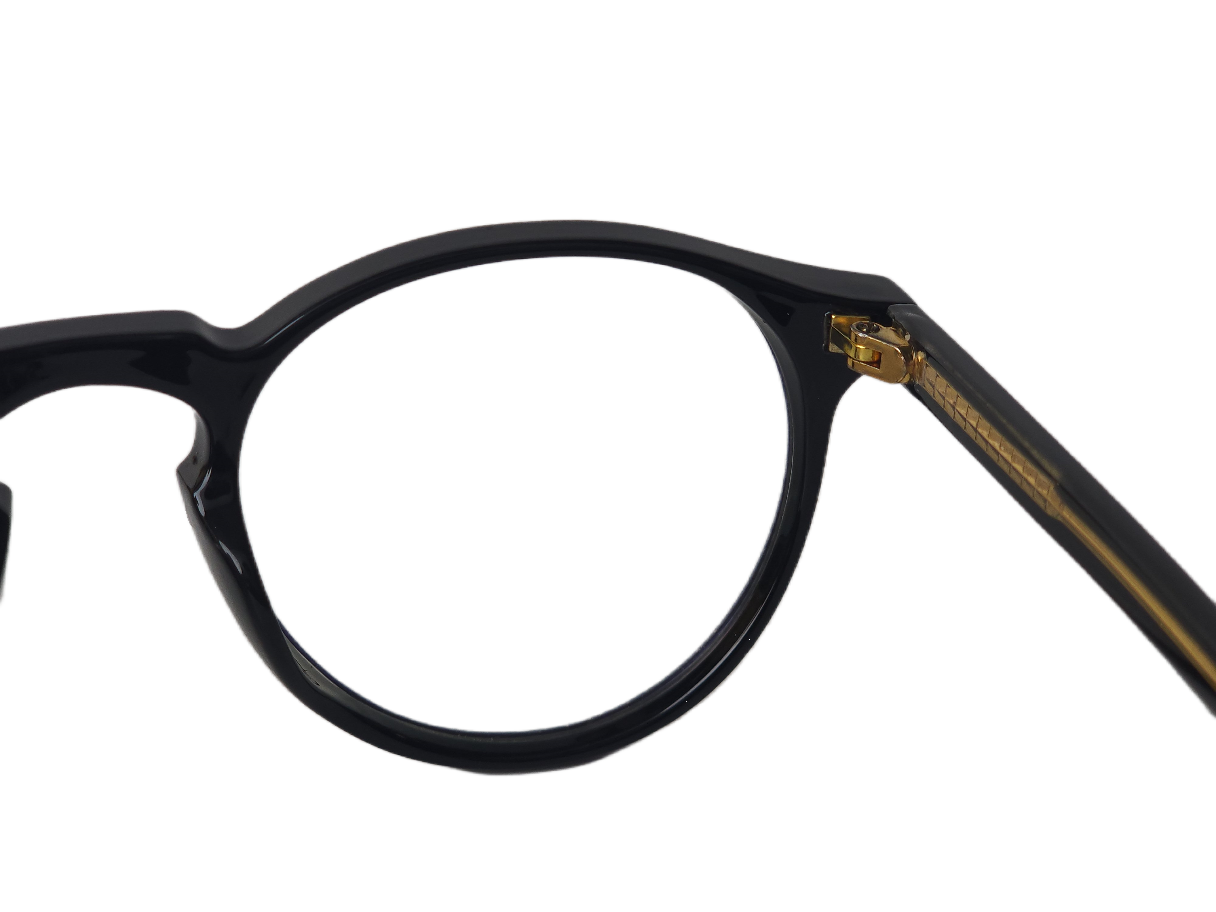 black eyeglass frames
