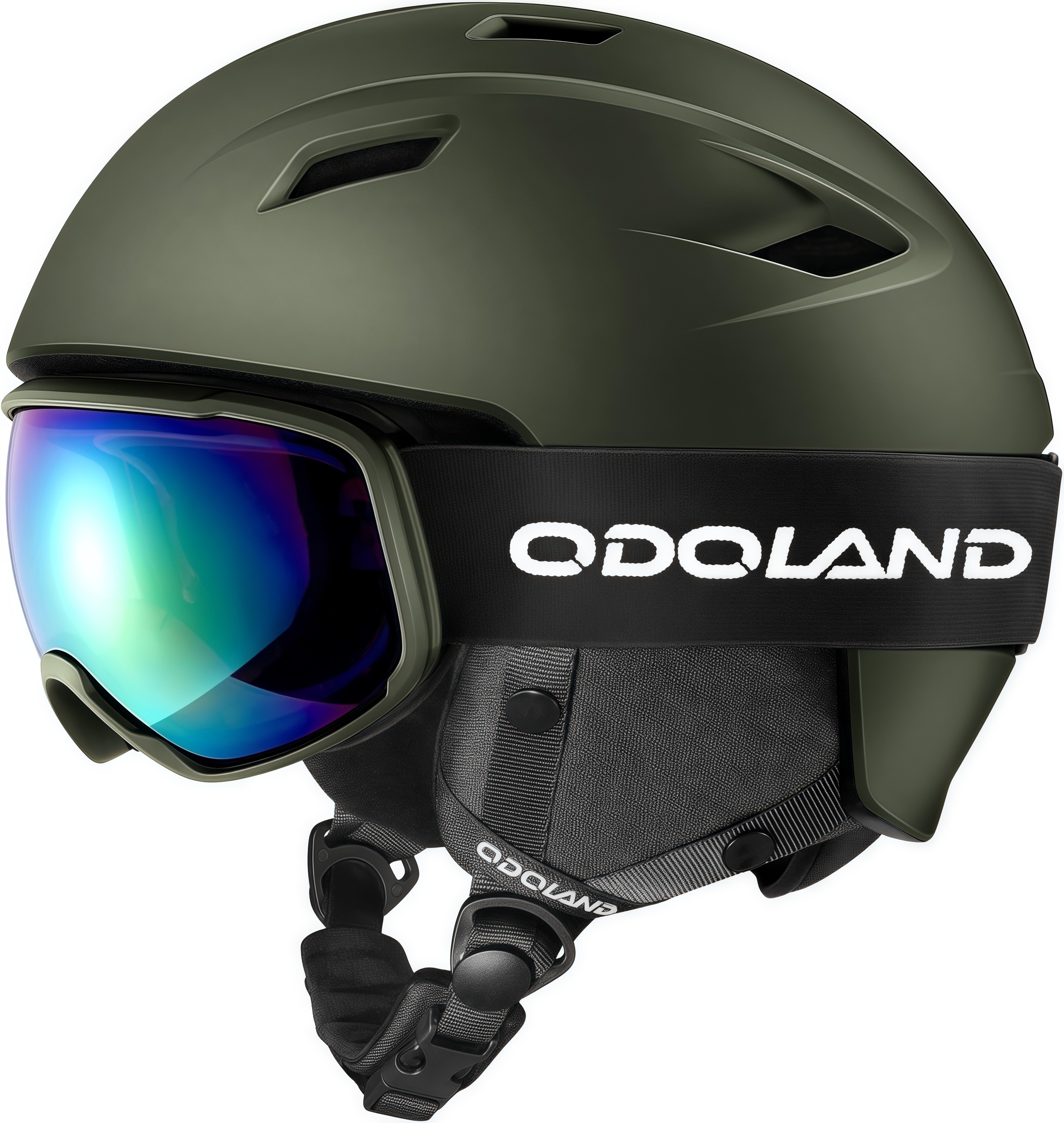 ski goggles with helmet