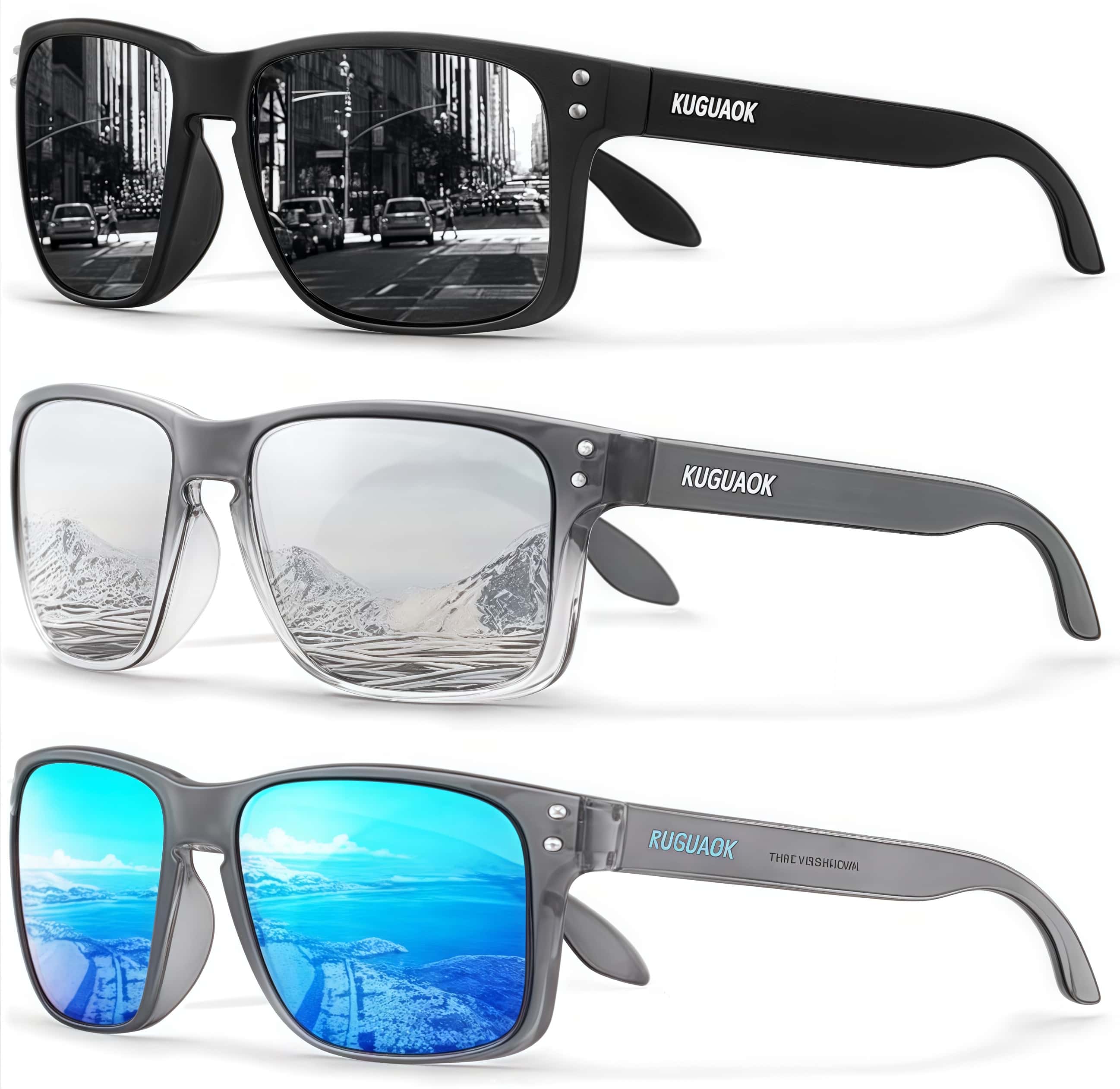 black running sunglasses