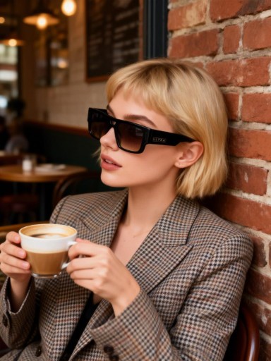 Black Rectangular Glasses