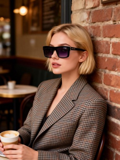 Black Rectangular Glasses