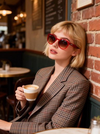 Orange Frame Sunglasses