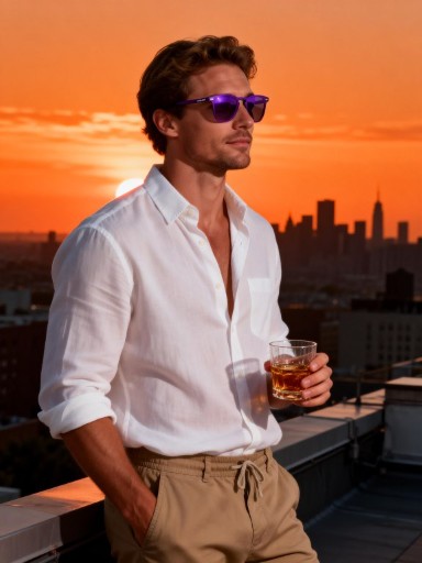 Purple Tinted Sunglasses