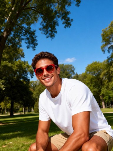 Black square sunglasses