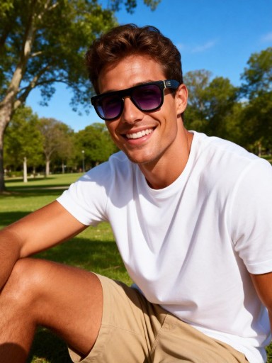 Black square sunglasses