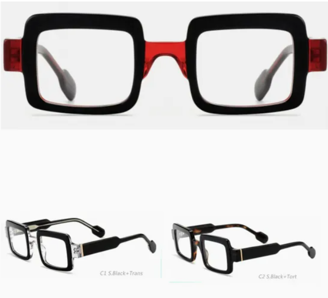 मोटे फ्रेम वाले चौकोर चश्मों का सदाबहार आकर्षण: बोल्ड एसीटेट आईवियर के लिए एक व्यापक गाइड