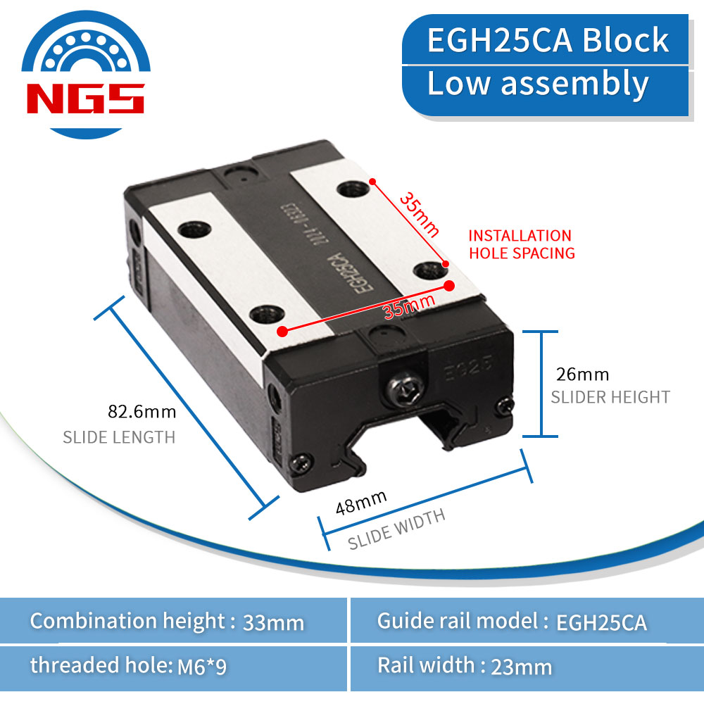 High-Precision Linear Guide Rail With Block Slider