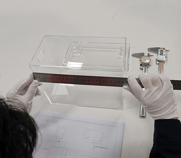small acrylic box