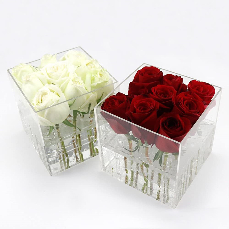 acrylic flower display box