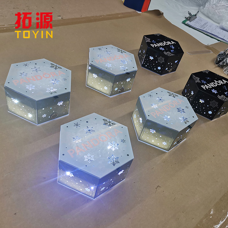 acrylic box with led