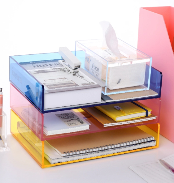 acrylic wall file holder