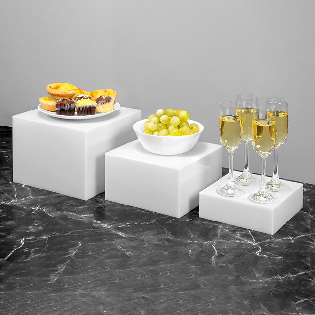 acrylic riser display shelf