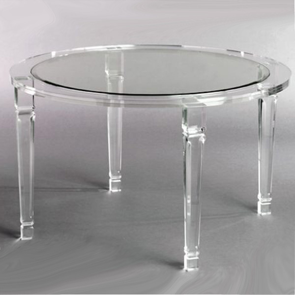 colored acrylic table