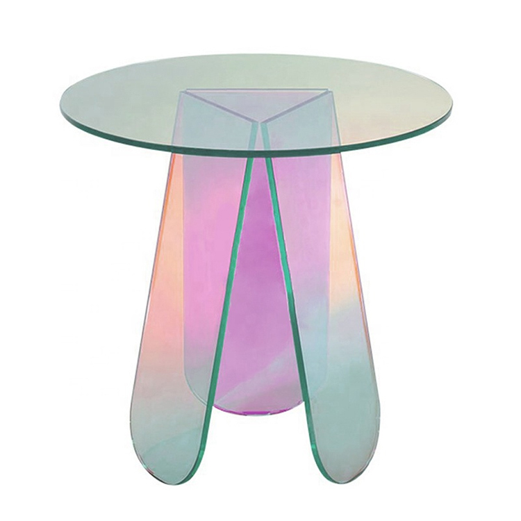 colored acrylic coffee table