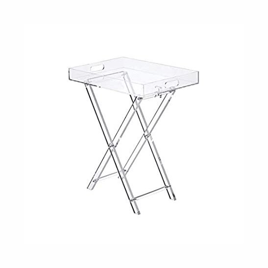 clear acrylic folding table