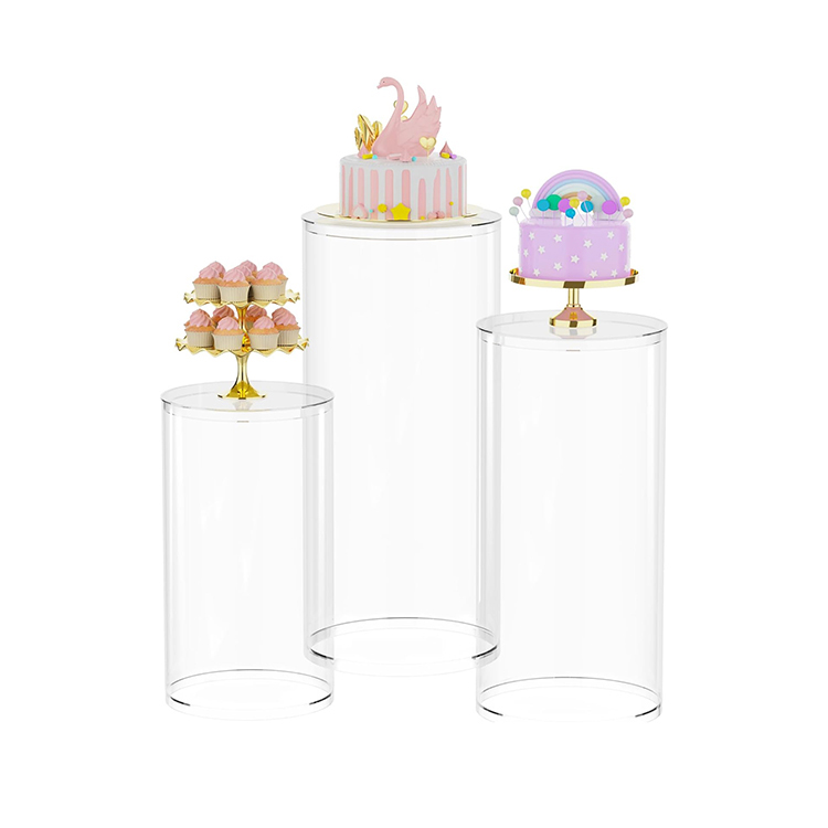plinths round acrylic
