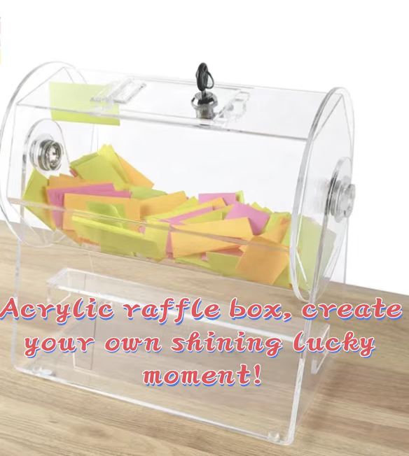 Acrylic raffle box, create your own shining lucky moment!
