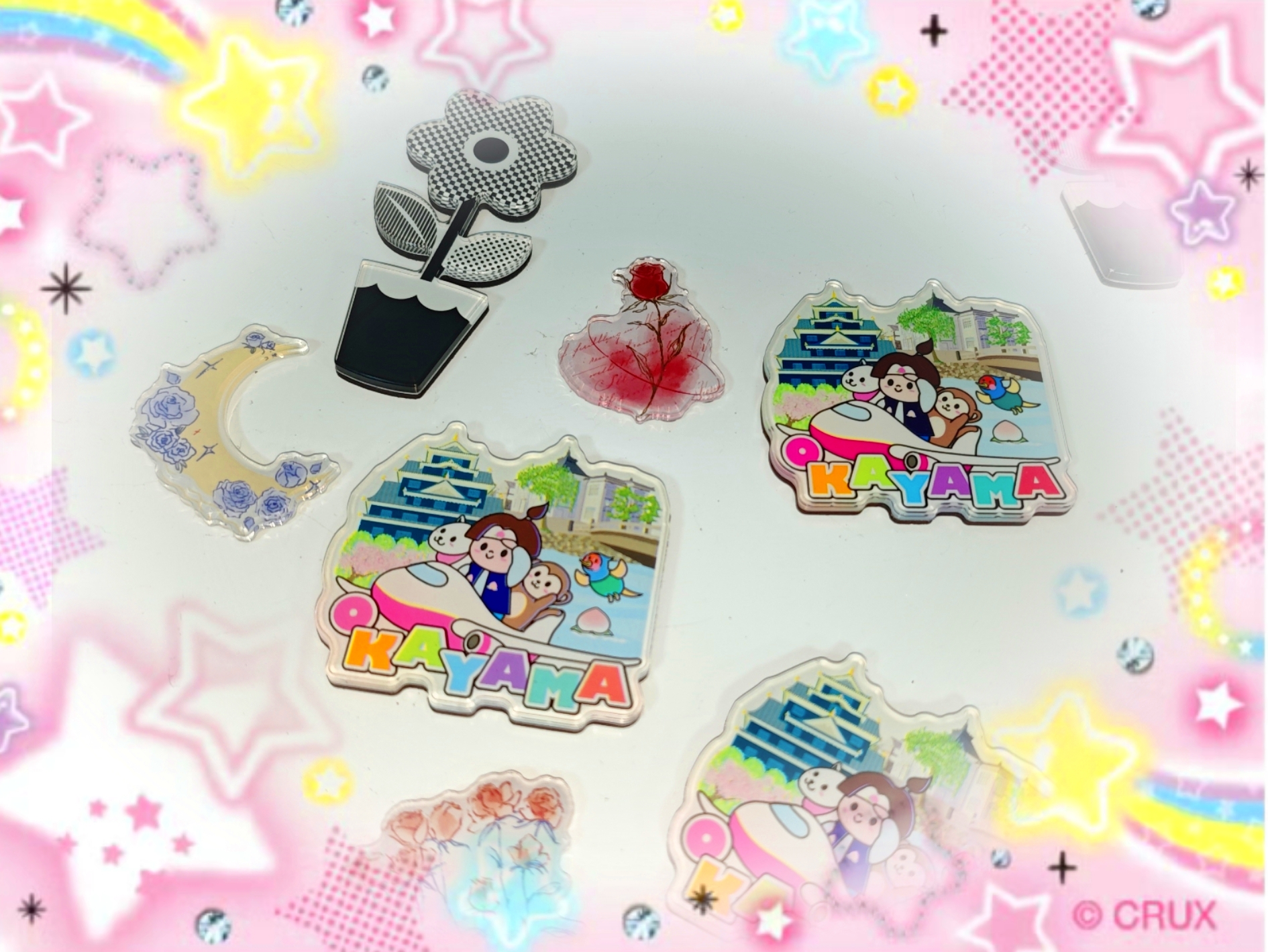 acrylic refrigerator magnets