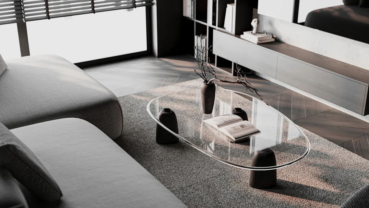 Square Acrylic Coffee Tables Transform Contemporary Living Spaces