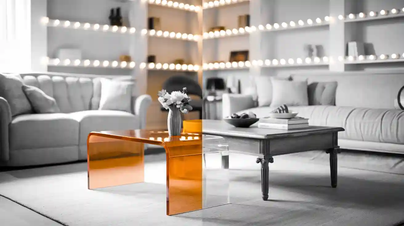 Orange Acrylic Coffee Tables or Traditional for Your Room?