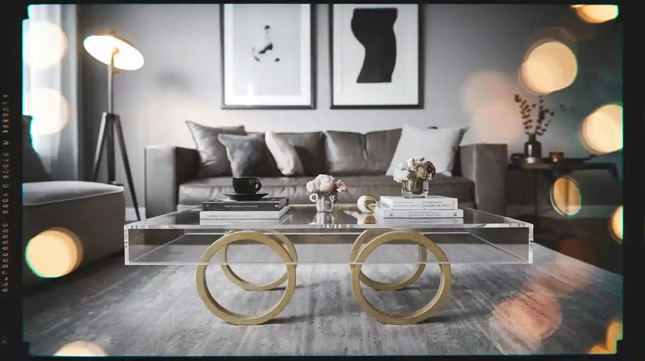 Discover Unique Acrylic Brass Coffee Tables for Living Rooms