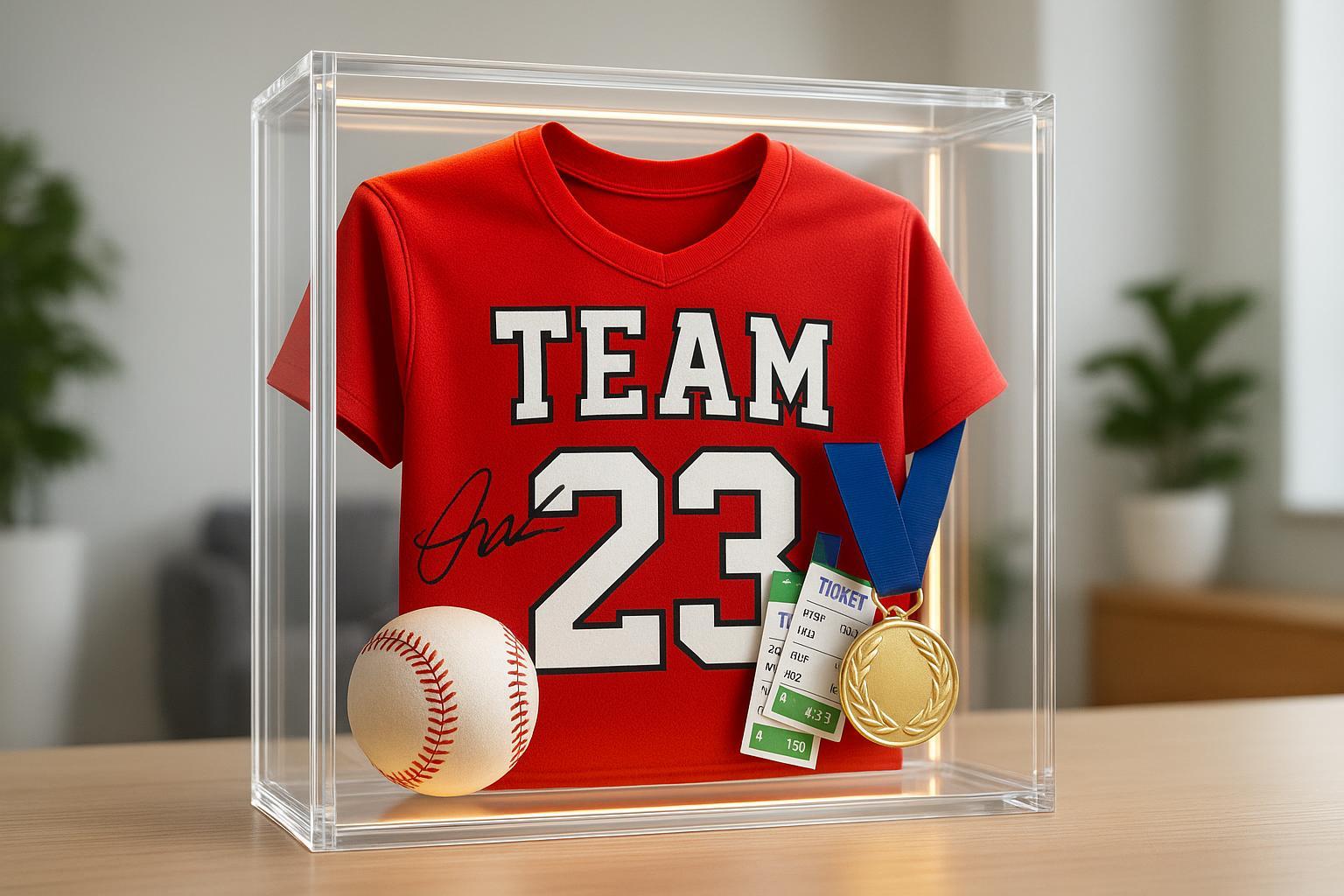 Modi creativi per esporre i tuoi cimeli sportivi in ​​scatole portaoggetti