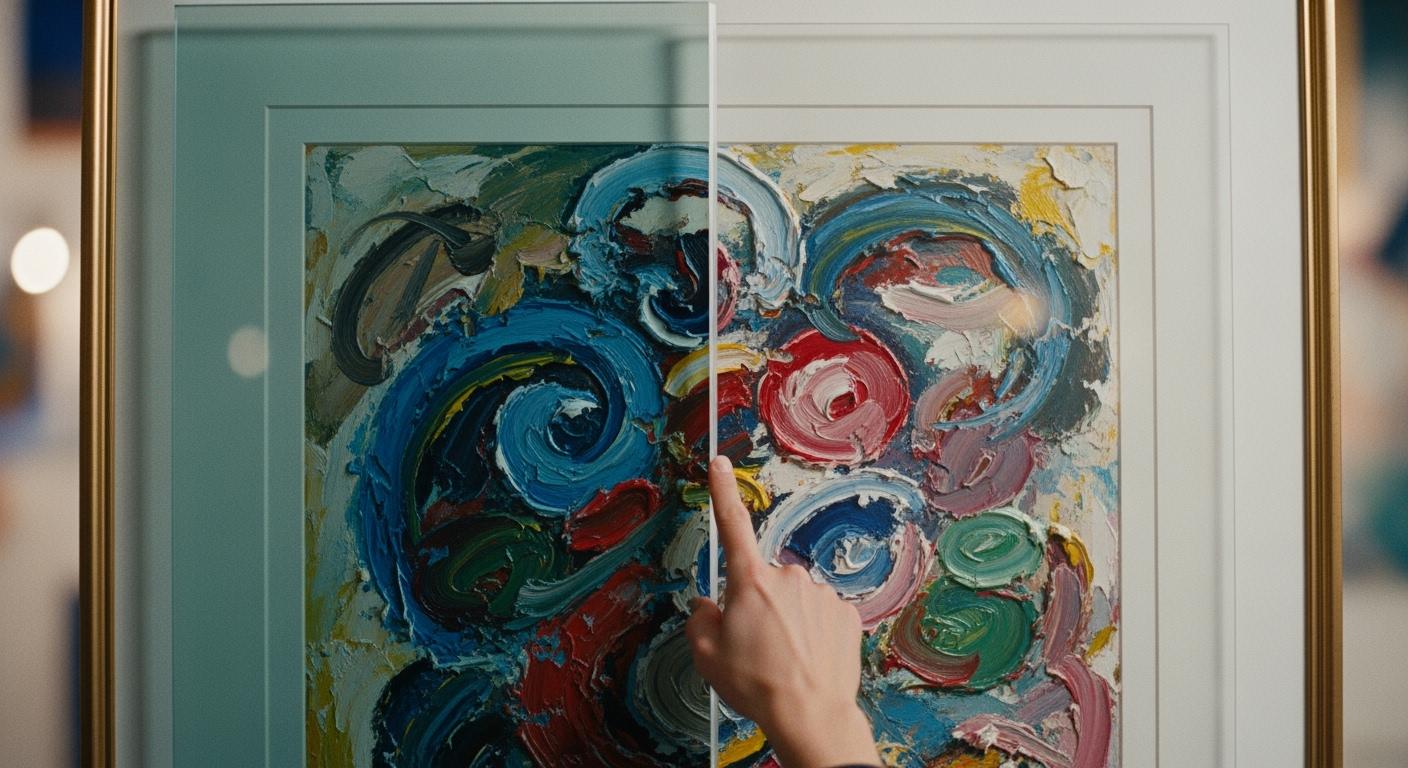 미술 작품 액자로는 아크릴과 유리 중 어느 것이 더 좋을까요?