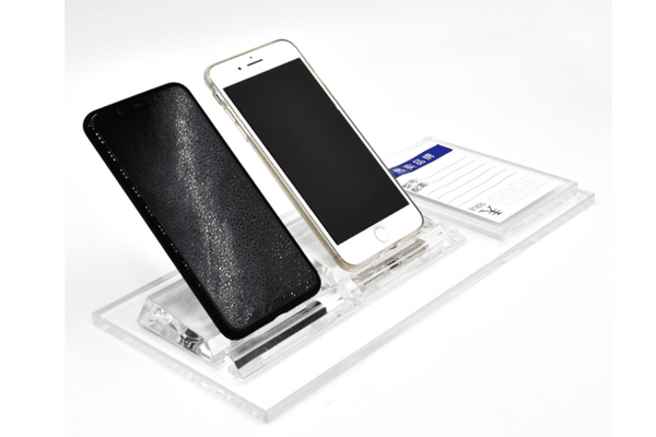 3 supports pour ordinateur portable en acrylique bleu seuil faits pour 2026