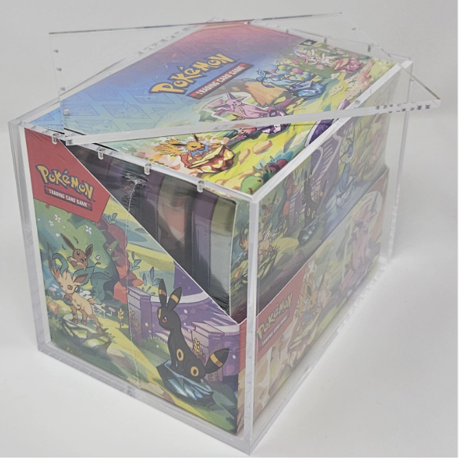 Acryl-Aufbewahrungsbox für 8 Pokémon Mini-Dosen mit Magnetverschluss